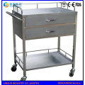 Hospital Furniture Multi-Function Stainless Steel Hospital Trolley